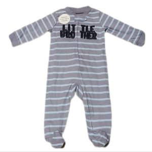 Baby boys zip up footie outfit